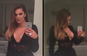 Khloé Kardashian explota sus encantos y casi muestra de más