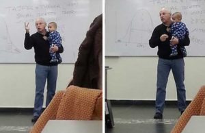 Este profesor hizo la cosa más impresionante cuando el bebé de una estudiante comenzó a llorar en clases