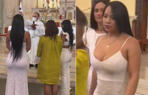 Acudió con un vestido ajustado al bautizo de su hijo y captó la atención de todos